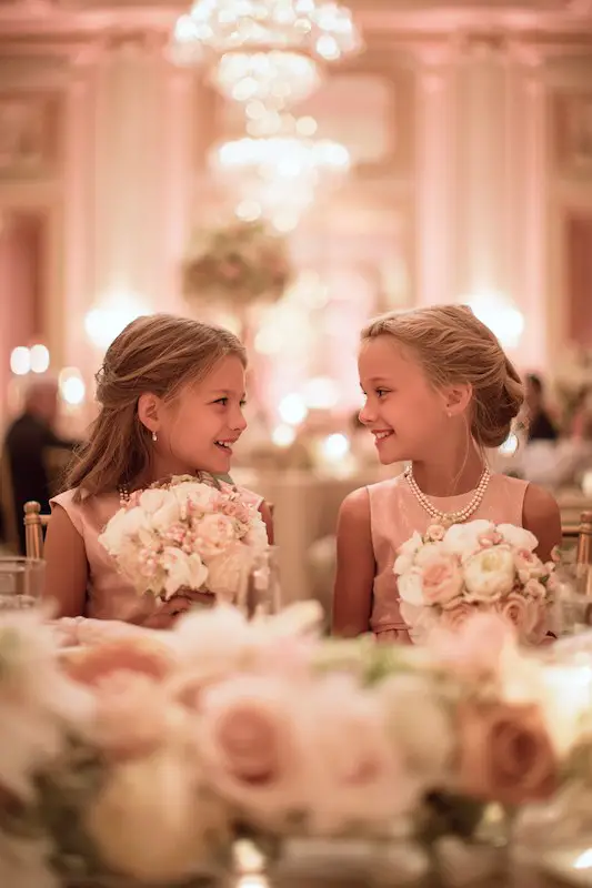 two junior bridesmaids