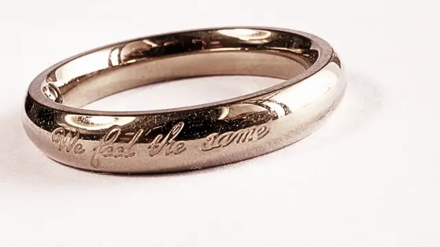 Wedding Band with Inscription