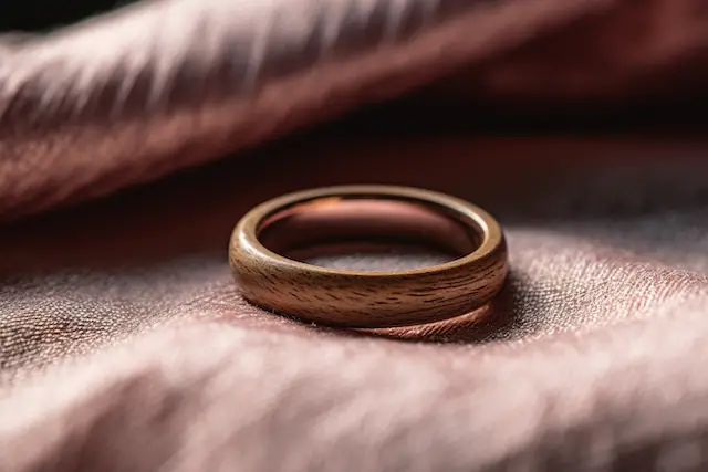 wooden engagement ring