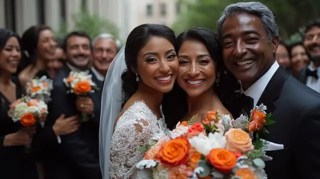 Family Portraits, Bride and Her Parents