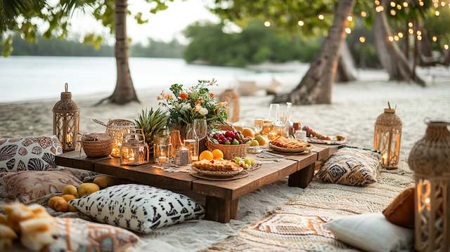 Beach Picnic Setup