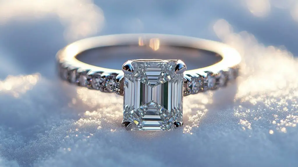 Engagement Ring Snow Shot