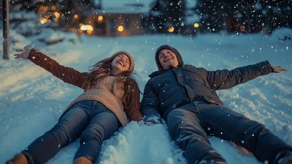 Snow Angel Making