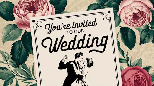 Vintage-Inspired Wedding Stationery You Are Invited Card