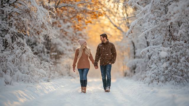 Winter Engagement Photo Ideas