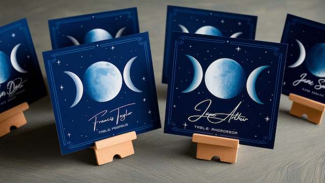 Celestial Escort Cards