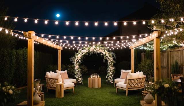 Cozy Corner for Backyard Night Wedding copy