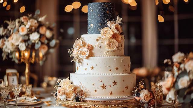 Galaxy-Inspired Wedding Cake