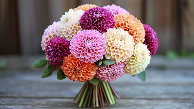 Pom-pom Flower Bridal Bouquet