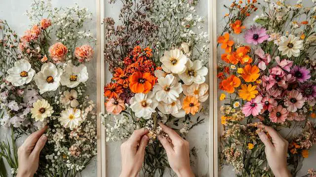 Post-Wedding Pressed Flower Bouquet