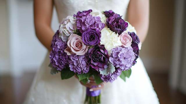 Silk Flower Bridal Bouquet