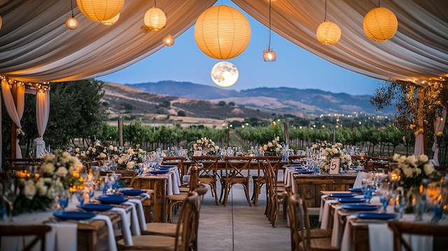 vineyard with expansive sky views