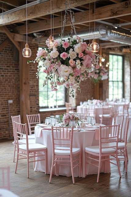 Floral Ceiling Installations