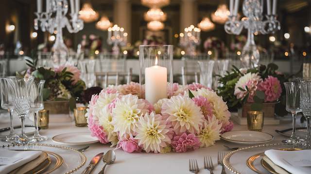 Floral Rings with Candles