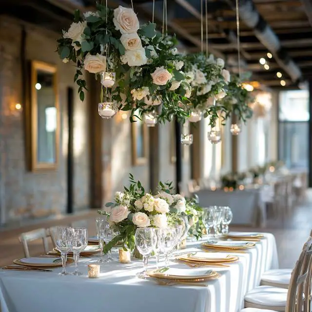 Hanging Floral Chandeliers