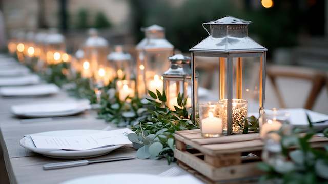 Lanterns with Greenery