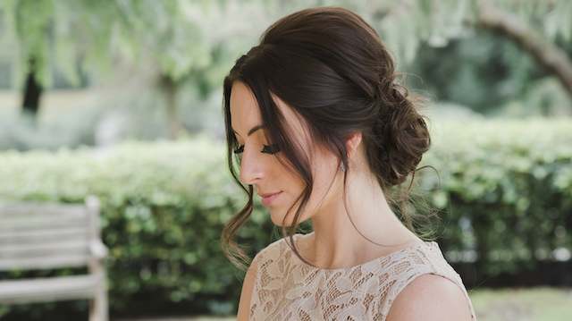 Loose Bun with Face-Framing Strands