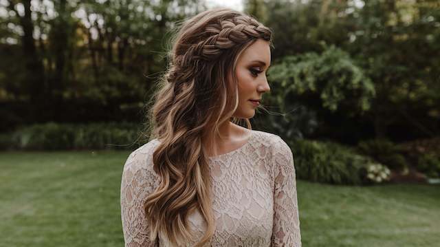 Loose Waves with a Side Braid