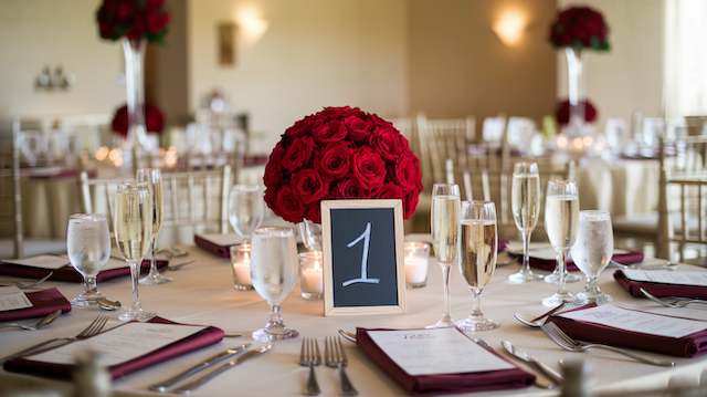 Mini Chalkboard Table Numbers