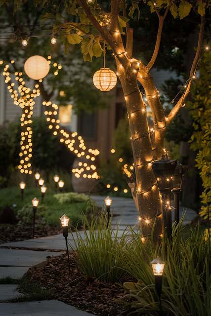 Solar-Powered Garden Lights