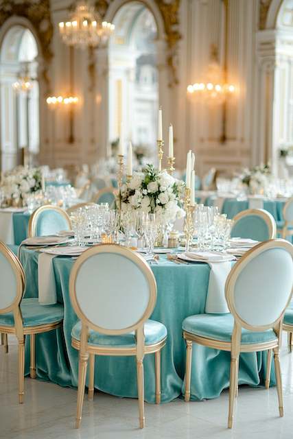 Velvet Draped Tables