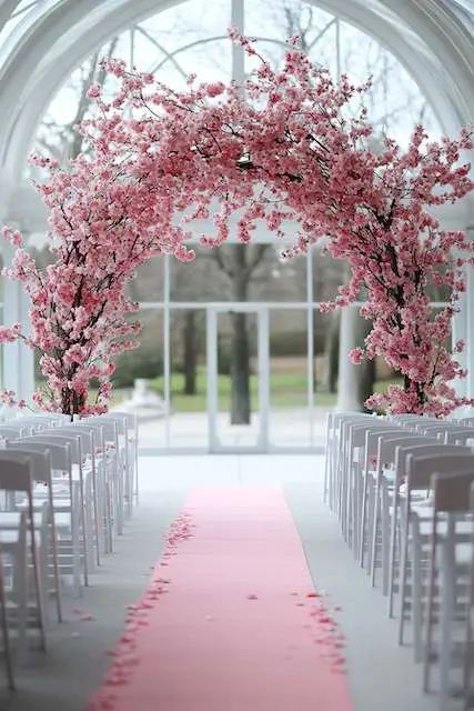 Blooming Cherry Blossom Arch