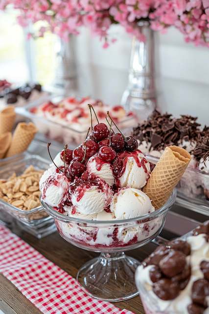 Cherry-Flavored Ice Cream Bar