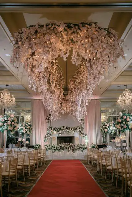 Garland of Cherry Blossoms and Greenery