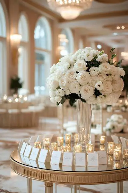 Gold-Mirrored Escort Card Display