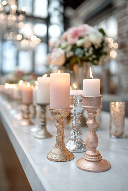 Mixed-Metal Candle Groupings