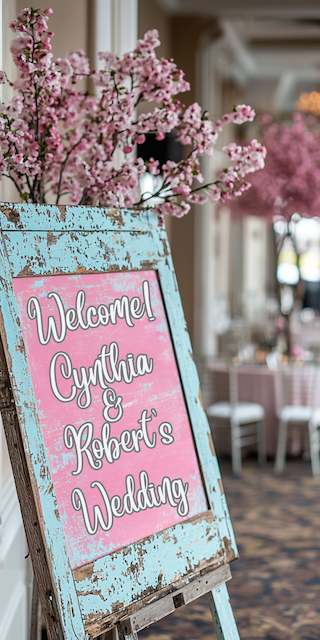 Rustic Cherry-Themed Signage