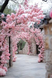 cherry blossom arch