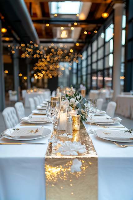 Gold Table Runners