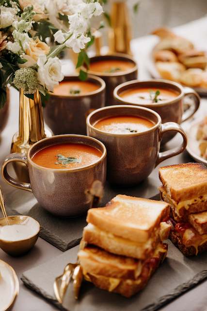 Gourmet Grilled Cheese and Soup Shooters Gourmet Grilled Cheese and Soup Shooters
