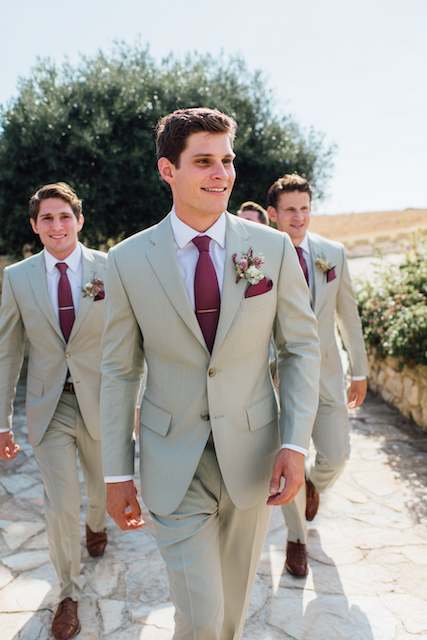Sage Green & Burgundy groomsmens outfits Sage Green & Burgundy groomsmens outfits