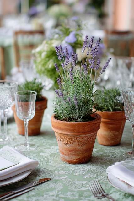 Sage Green & Terracotta on wedding dinner table Sage Green & Terracotta on wedding dinner table