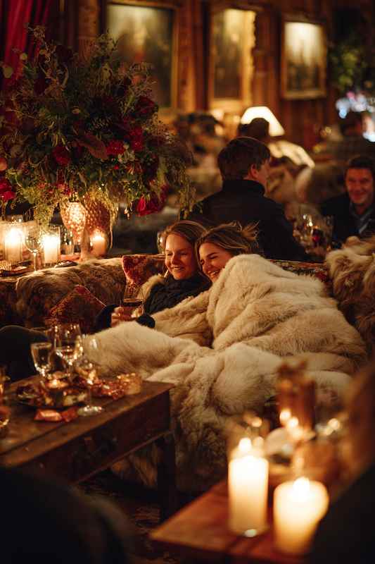 Faux Fur Lounge Area Faux Fur Lounge Area