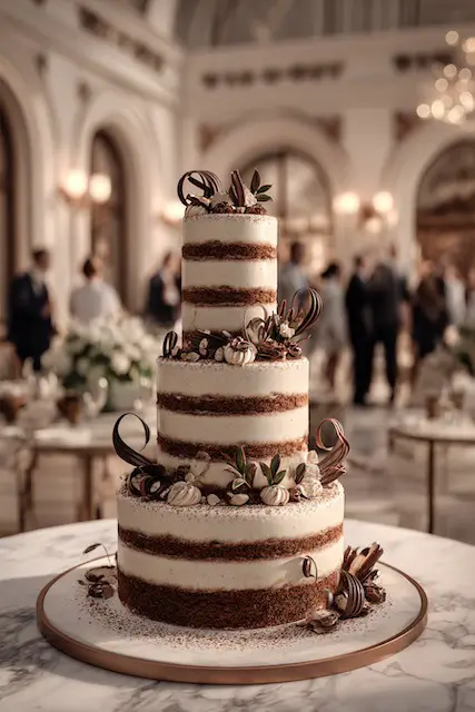 Tiramisu Wedding Cake