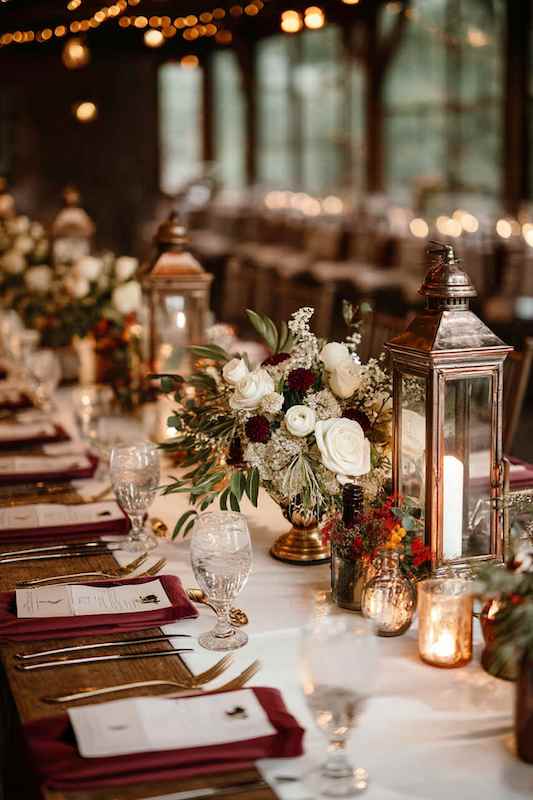 candles, fairy lights, and vintage lanterns centerpieces. candles, fairy lights, and vintage lanterns centerpieces.