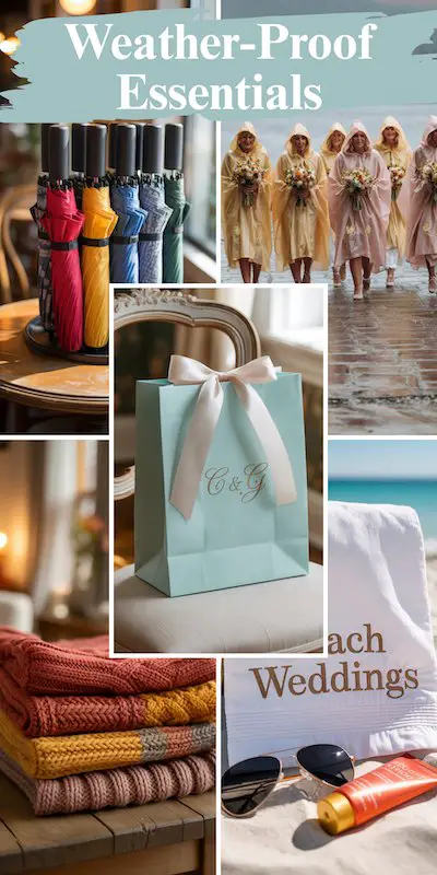 Wedding Welcome Bags Weather Proof Essential