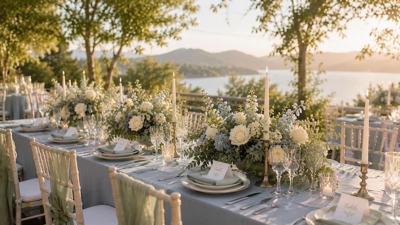 Dusty Blue and Sage Green Wedding Decor: The Color Pairing That Has Brides Completely Obsessed Right Now